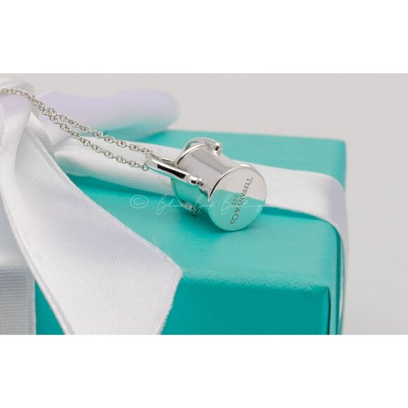 Rare Tiffany & Co. Watering Can Gardening Necklace Vintage 24" Chain - Picture 3 of 10